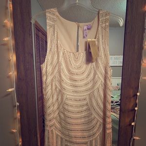 Francesca’s size Xs ( runs big) fully beaded dress